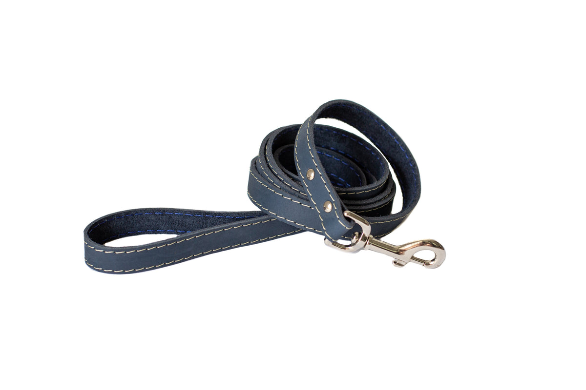 Everyday Companion Leather Dog Leash by Euro-Dog — 6 ft